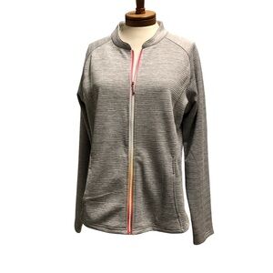 NWOT Pebble Beach Dry-Luxe Full Zip Jacket, Sz L, Womens, Gray.